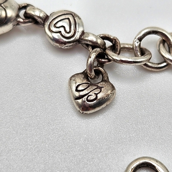 Brighton Power of Pink Bracelet Love Heals Link Silver Tone Breast Cancer Ribbon - Picture 6 of 8